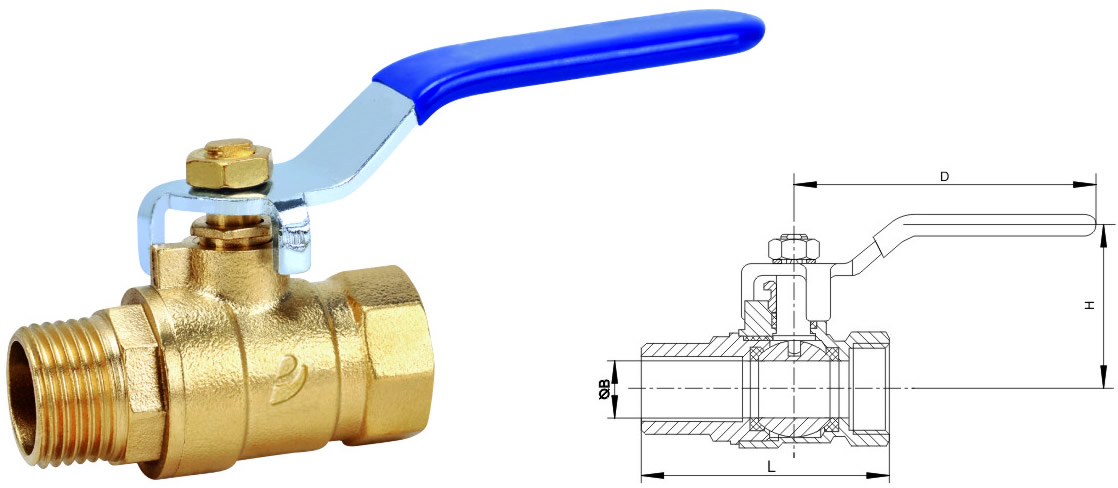 JT1060 216型外丝球阀