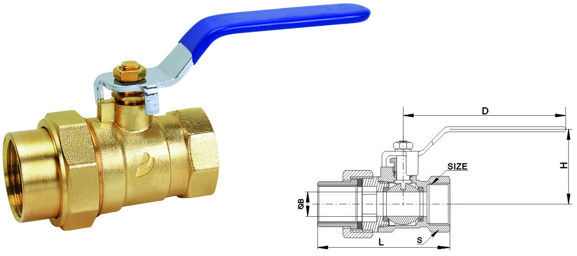 JT1080 活接内丝球阀