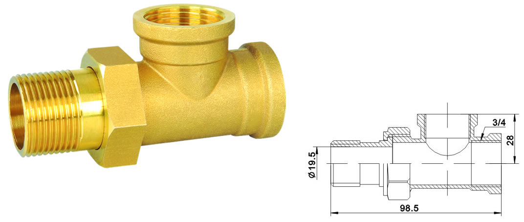 JT1290 暖气三通底座