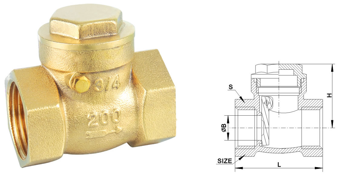 JT1430 卧式止回阀